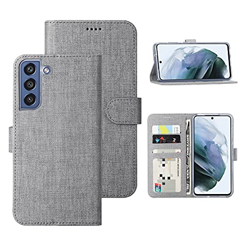 Foluu Handyhülle für Samsung Galaxy S21 FE 5G, Brieftaschen-Schutzhülle Flip/Folio weiche TPU-Hülle Bumper mit Ständer ultradünn starker Magnetverschluss für Samsung Galaxy S21 FE 5G 2022 (grau) Foluu Handyhülle für Samsung Galaxy S21 FE 5G, Brieftaschen-Schutzhülle Flip/Folio weiche TPU-Hülle Bumper mit Ständer ultradünn starker Magnetverschluss für Samsung Galaxy S21 FE 5G 2022 (grau) von Foluu