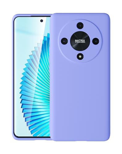 Foluu Liquid Silicone Case für Honor Magic6 Lite Hülle, Silikon stoßfeste Handyhülle mit [weichem, kratzfestem Mikrofaserfutter] für Honor Magic 6 Lite 5G 2024 (Lila) von Foluu