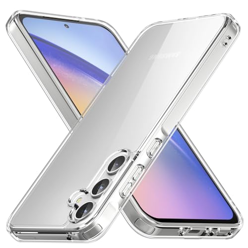 Foluu Schutzhülle für Samsung Galaxy A35 5G 2024, Harte Rückseite aus Polycarbonat und weiche TPU-Stoßdämpfer stoßfest Kratzfest für Samsung Galaxy A35 5G 2024 (Transparent) von Foluu