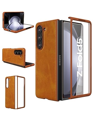 Foluu Schutzhülle für Samsung Galaxy Z Fold 5, mit integriertem Displayschutz vorne, PU-Leder + harte Polycarbonat-Schale, ultradünn, langlebig, Schutzhülle für Samsung Galaxy Z Fold5 5G 2023 (Gelb) Foluu Schutzhülle für Samsung Galaxy Z Fold 5, mit integriertem Displayschutz vorne, PU-Leder + harte Polycarbonat-Schale, ultradünn, langlebig, Schutzhülle für Samsung Galaxy Z Fold5 5G 2023 (Gelb) von Foluu