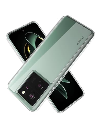 Foluu Schutzhülle für Xiaomi Mi 13T/13T Pro, Harte Rückseite aus Polycarbonat und weiche TPU-Stoßdämpfer stoßfest Kratzfest für Xiaomi Mi 13T/13T Pro 2023 (Transparent) von Foluu