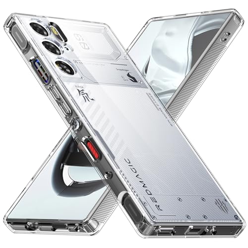 Foluu Slim Fit Hülle für ZTE Nubia Red Magic 9 Pro/Red Magic 9 Pro+, Transparent Matt Polycarbonat TPU Stoßdämpfend Bildschirm- und Kameraschutz von Foluu
