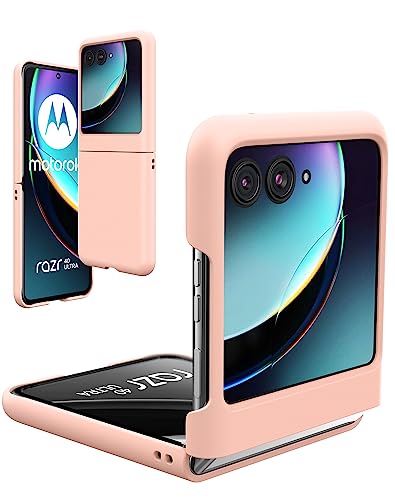 Foluu für Motorola Razr 40 Ultra 2023 Hülle, Moto Razr 40 Ultra Slim Handyhülle, Ultra dünn Folable Matt PC mit Anti-Rutsch Grip Schutzhülle für Motorola Razr 40 Ultra 2023 (Rosa) von Foluu