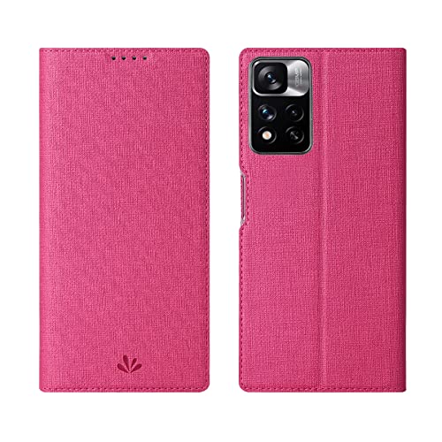 Foluu für Xiaomi Redmi Note 11 Pro+ 5G Handyhülle, Flip-Folio-hülle dünn Premium-PU-Leder Ausweis Kreditkartenfächer Ständer Magnetverschluss TPU-Stoßfänger für Redmi Note 11 Pro Plus 5G (Rose) Foluu für Xiaomi Redmi Note 11 Pro+ 5G Handyhülle, Flip-Folio-hülle dünn Premium-PU-Leder Ausweis Kreditkartenfächer Ständer Magnetverschluss TPU-Stoßfänger für Redmi Note 11 Pro Plus 5G (Rose) von Foluu