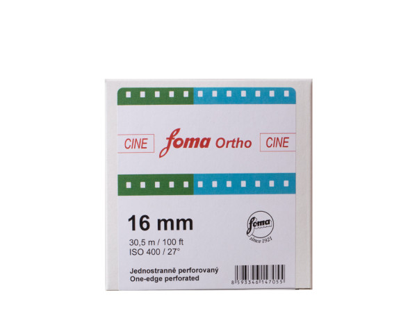 Foma Cine Ortho 400 einseitig perforiert 16mm x 30,5m Foma Cine Ortho 400 einseitig perforiert 16mm x 30,5m von Foma