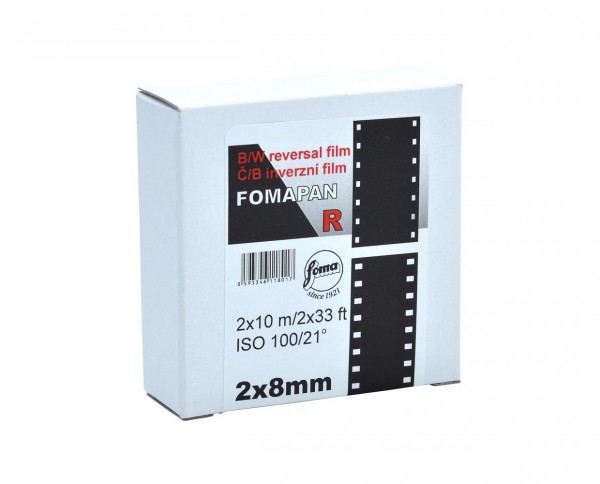Fomapan R 100 Doppel 8mm auf 10m Spule von Foma