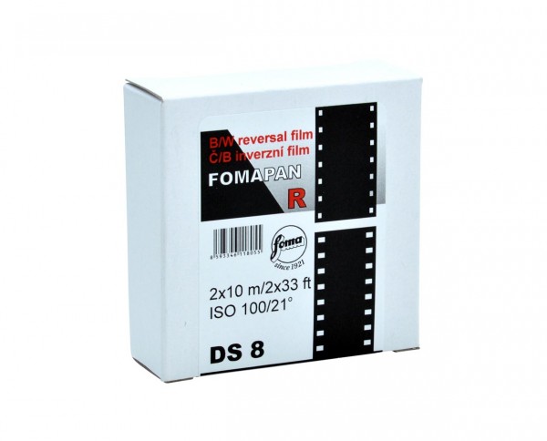Fomapan R 100 Doppel Super 8mm auf 2x10m Spule Fomapan R 100 Doppel Super 8mm auf 2x10m Spule von Foma