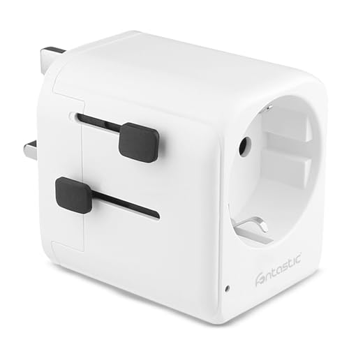 Fontastic Universal-Welt-Adapter Planet, Reiseadapter für über 100 Länder, USB-Steckdose inkl. Adapter USA, AUS und UK, Steckdosenadapter mit Schutzfunktion Fontastic Universal-Welt-Adapter Planet, Reiseadapter für über 100 Länder, USB-Steckdose inkl. Adapter USA, AUS und UK, Steckdosenadapter mit Schutzfunktion von Fontastic