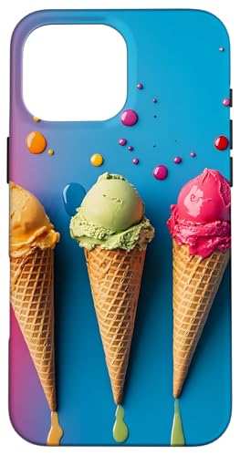Buntes Eiscreme Sommer Hülle für iPhone 16 Pro Max von Food Designs by Dennex