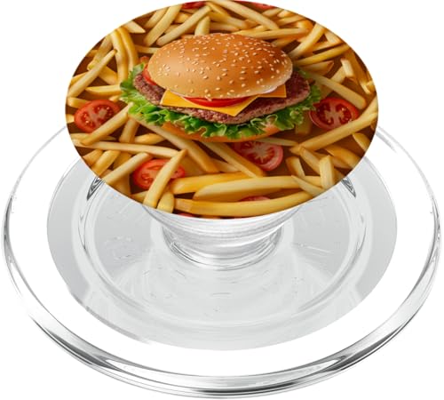 Burger Pommes Frites PopSockets PopGrip für MagSafe Burger Pommes Frites PopSockets PopGrip für MagSafe von Food Lover Accessoires