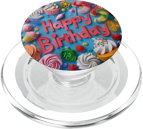 Happy Birthday Cupcakes Süßigkeiten Backen PopSockets PopGrip für MagSafe Happy Birthday Cupcakes Süßigkeiten Backen PopSockets PopGrip für MagSafe von Food Lover Accessoires