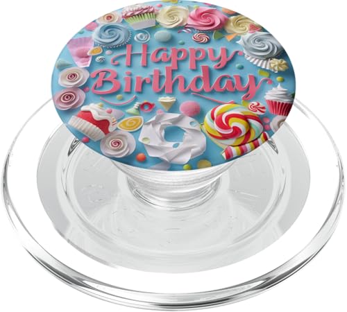 Happy Birthday Cupcakes Süßigkeiten Backen PopSockets PopGrip für MagSafe Happy Birthday Cupcakes Süßigkeiten Backen PopSockets PopGrip für MagSafe von Food Lover Accessoires