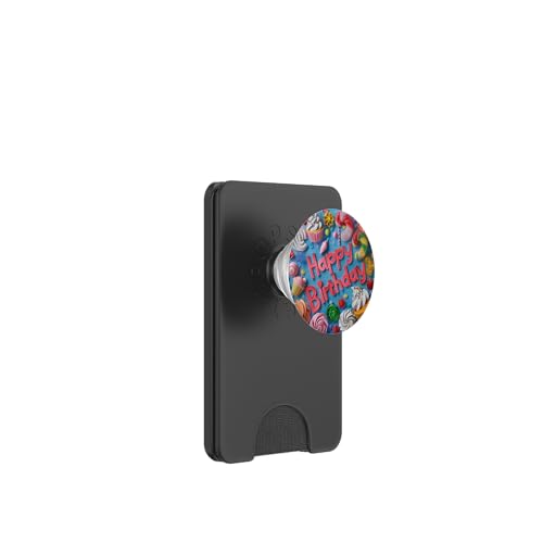 Happy Birthday Cupcakes Süßigkeiten Backen PopSockets PopWallet für MagSafe Happy Birthday Cupcakes Süßigkeiten Backen PopSockets PopWallet für MagSafe von Food Lover Accessoires