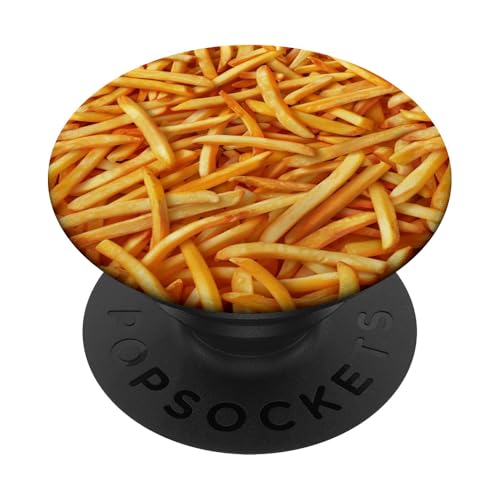 Knusprig gesalzene goldene Pommes Frites leckere Kartoffelspalten PopSockets Klebender PopGrip Knusprig gesalzene goldene Pommes Frites leckere Kartoffelspalten PopSockets Klebender PopGrip von Food Lover Accessoires