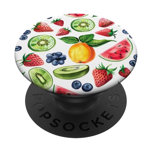 Obst Sommerbeeren Erdbeeren Zitrone Heidelbeere PopSockets Klebender PopGrip Obst Sommerbeeren Erdbeeren Zitrone Heidelbeere PopSockets Klebender PopGrip von Food Lover Accessoires