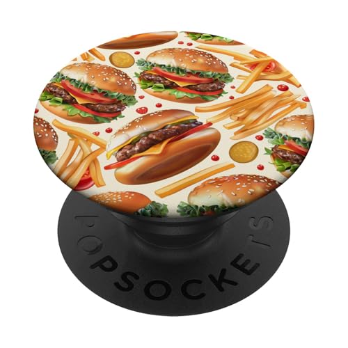 Pommes Frites Hamburger Cheeseburger Friends Fast Food Pommes PopSockets Klebender PopGrip Pommes Frites Hamburger Cheeseburger Friends Fast Food Pommes PopSockets Klebender PopGrip von Food Lover Accessoires