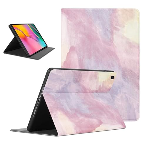 Foonary Hülle für Samsung Galaxy Tab A 10,1" 2019, Aesthetic Ultra Dünn Leicht Tablet Schutzhülle mit Standfunktion TPU Rücken PU Leder Stoßfeste Case Cover für Tab A 2019 SM-T510/SM-T515, Rosa von Foonary