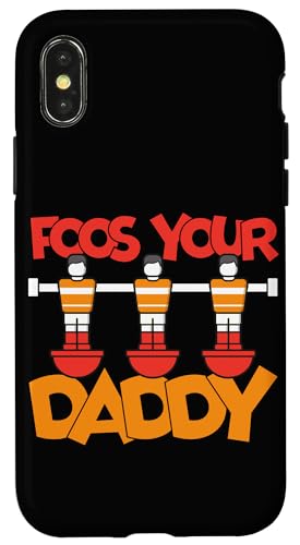 Food Your Daddy Hülle für iPhone X/XS von Foosball Joke Funny Player Joke Gifts