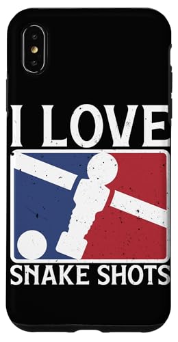 I Love Snake Shots Fun Foosball Tischfußball Hülle für iPhone XS Max von Foosball Joke Funny Player Joke Gifts