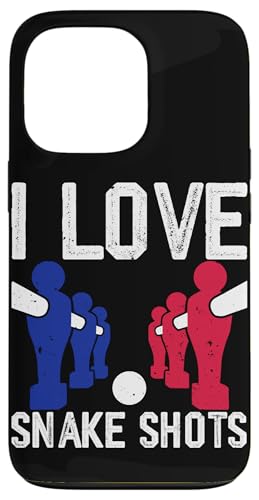 Ich liebe Snake Shots Hülle für iPhone 13 Pro von Foosball Joke Funny Player Joke Gifts