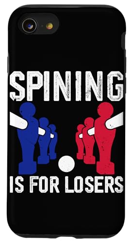 Spining ist für Verlierer Hülle für iPhone SE (2020) / 7 / 8 von Foosball Joke Funny Player Joke Gifts