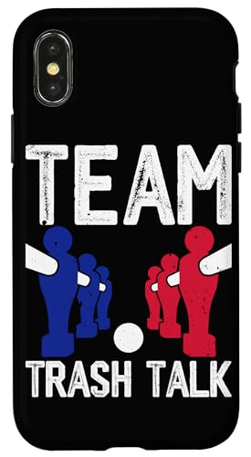 Team Trash Talk Hülle für iPhone X/XS Team Trash Talk Hülle für iPhone X/XS von Foosball Joke Funny Player Joke Gifts