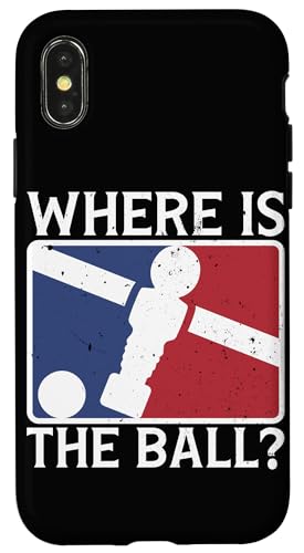 Wo ist der Ball? Hülle für iPhone X/XS von Foosball Joke Funny Player Joke Gifts