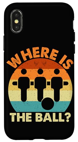 Wo ist der Ball? Hülle für iPhone X/XS von Foosball Joke Funny Player Joke Gifts
