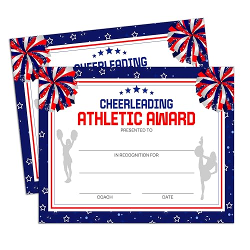 Cheerleading Award Zertifikat, Cheer Team Anerkennungszertifikat, Cheerleader Zeremonie Award, Cheerleader End of Season Bankett Awards, 10 Cheerleading Award Zertifikat, Cheer Team Anerkennungszertifikat, Cheerleader Zeremonie Award, Cheerleader End of Season Bankett Awards, 10 von Foosproea