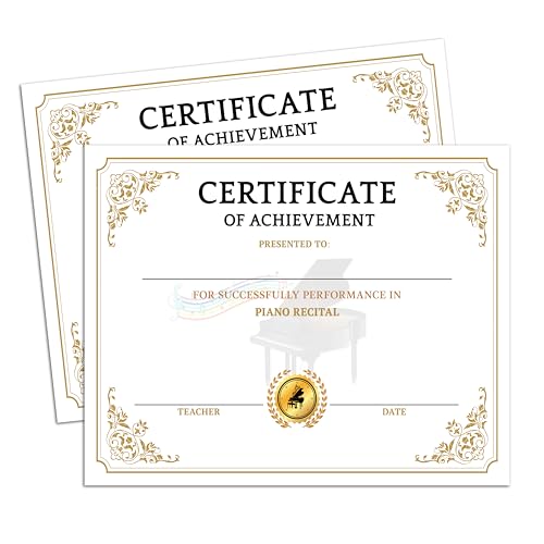 Piano Award Certificate, Piano Recital Achievement Certificates for Kids Students, Recognition Certificate for Honor Music Student, Musical School Graduation Diplom, 07 Piano Award Certificate, Piano Recital Achievement Certificates for Kids Students, Recognition Certificate for Honor Music Student, Musical School Graduation Diplom, 07 von Foosproea