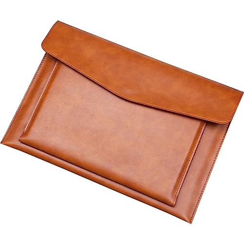 A4 Lederumschlagdokumente Datei Portfolio Großkapazitätsflüssigkeits -reisetasche Für Papierbrief Stationery Organizer Und Tablet -hülle Hülle von Fopytu