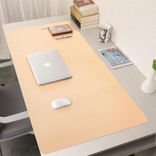 Forbell XXL Mauspad für Schreibtisch - Wildleder-Textur Schreibtischpad mit Rutschfester Lederunterseite, strapazierfähige Arbeitsunterlage für Büro und Gaming von Forbell