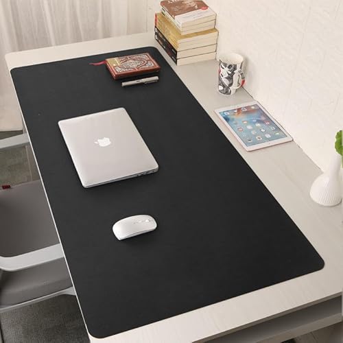 Forbell XXL Mauspad für Schreibtisch - Wildleder-Textur Schreibtischpad mit rutschfester Lederunterseite, strapazierfähige Arbeitsunterlage für Büro und Gaming von Forbell