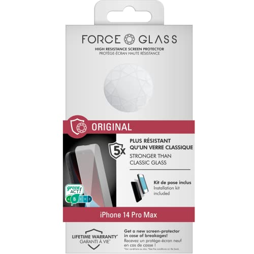Force Glass Original Displayschutzfolie aus Bio-Glas und Installationsset für IPhone 14 Pro Max Force Glass Original Displayschutzfolie aus Bio-Glas und Installationsset für IPhone 14 Pro Max von Force Glass