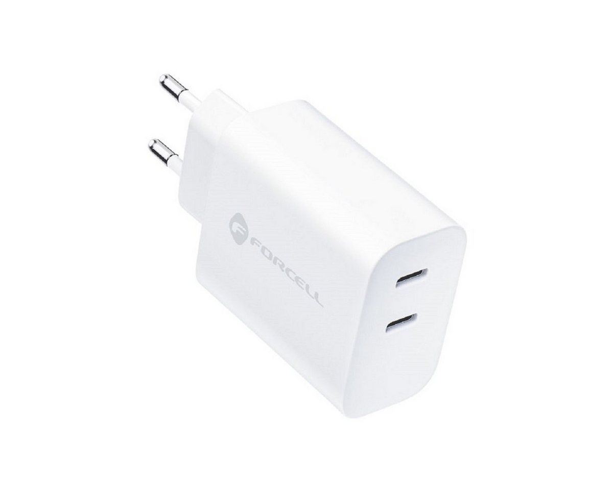 Forcell Ladegerät mit USB Typ C - 3A 35W Anschluss mit PD und Quick Charge Smartphone-Ladegerät von Forcell