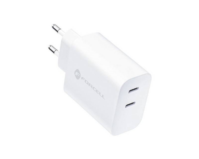 Forcell Ladegerät mit USB Typ C - 3A 35W Anschluss mit PD und Quick Charge Smartphone-Ladegerät von Forcell