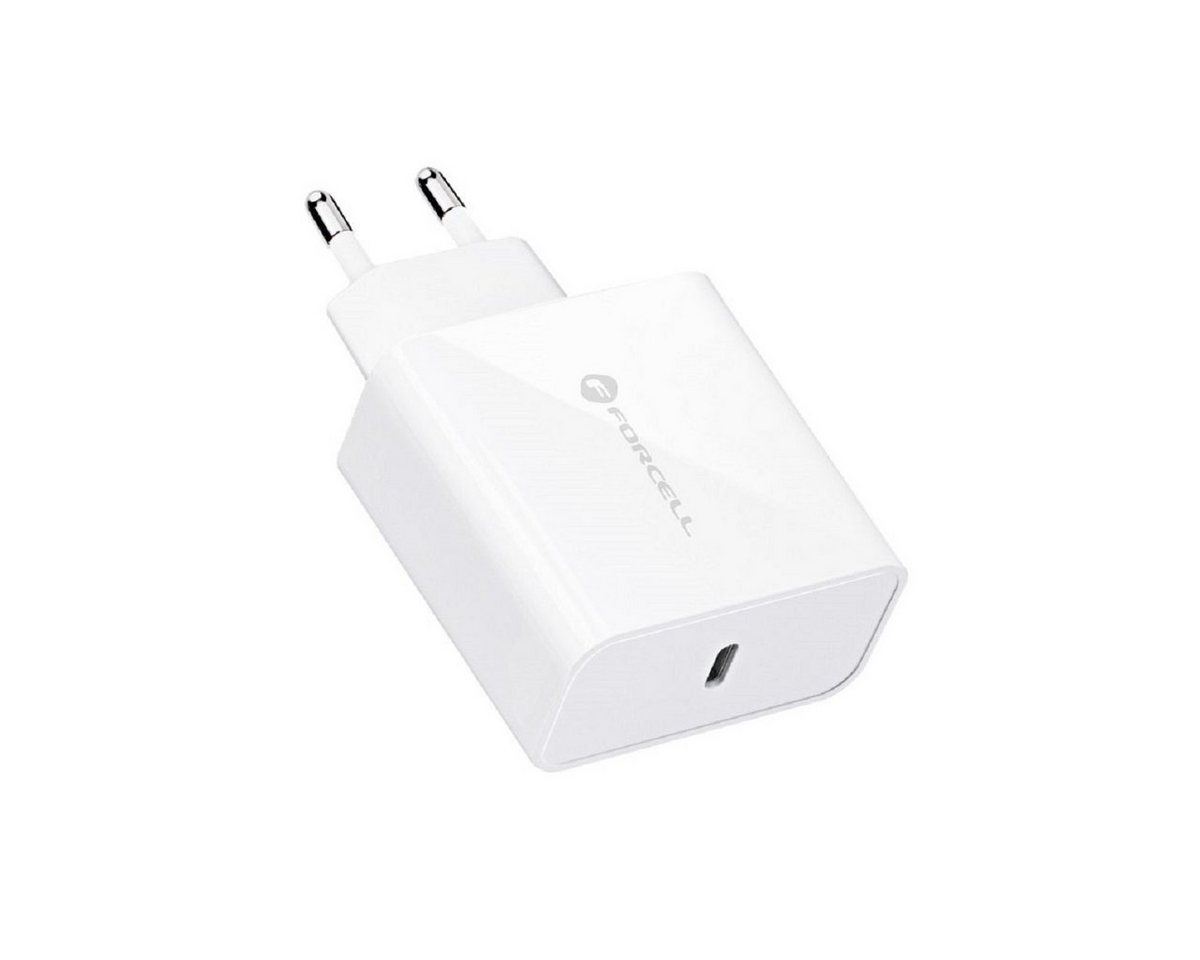 Forcell NETZ-Ladegerät mit USB Typ C - 3A 45W Quick Charge 4.0 Ladefunktion Smartphone-Ladegerät von Forcell