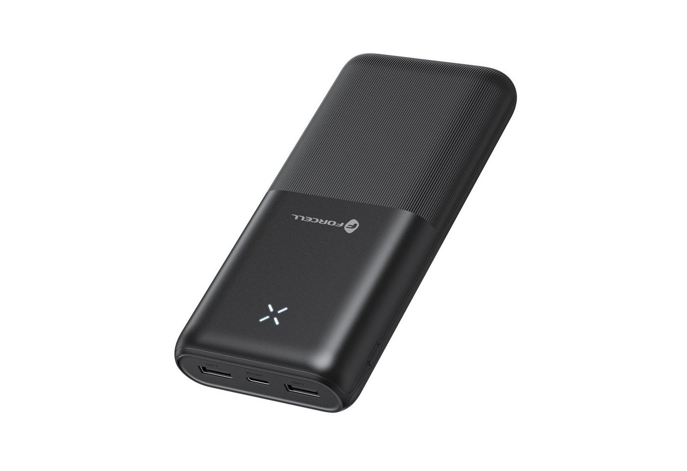 Forcell Powerbank F-Energy S20k1 20000mah inkl. USB-A zu USB-C Externer Akku Powerbank (1 St) von Forcell