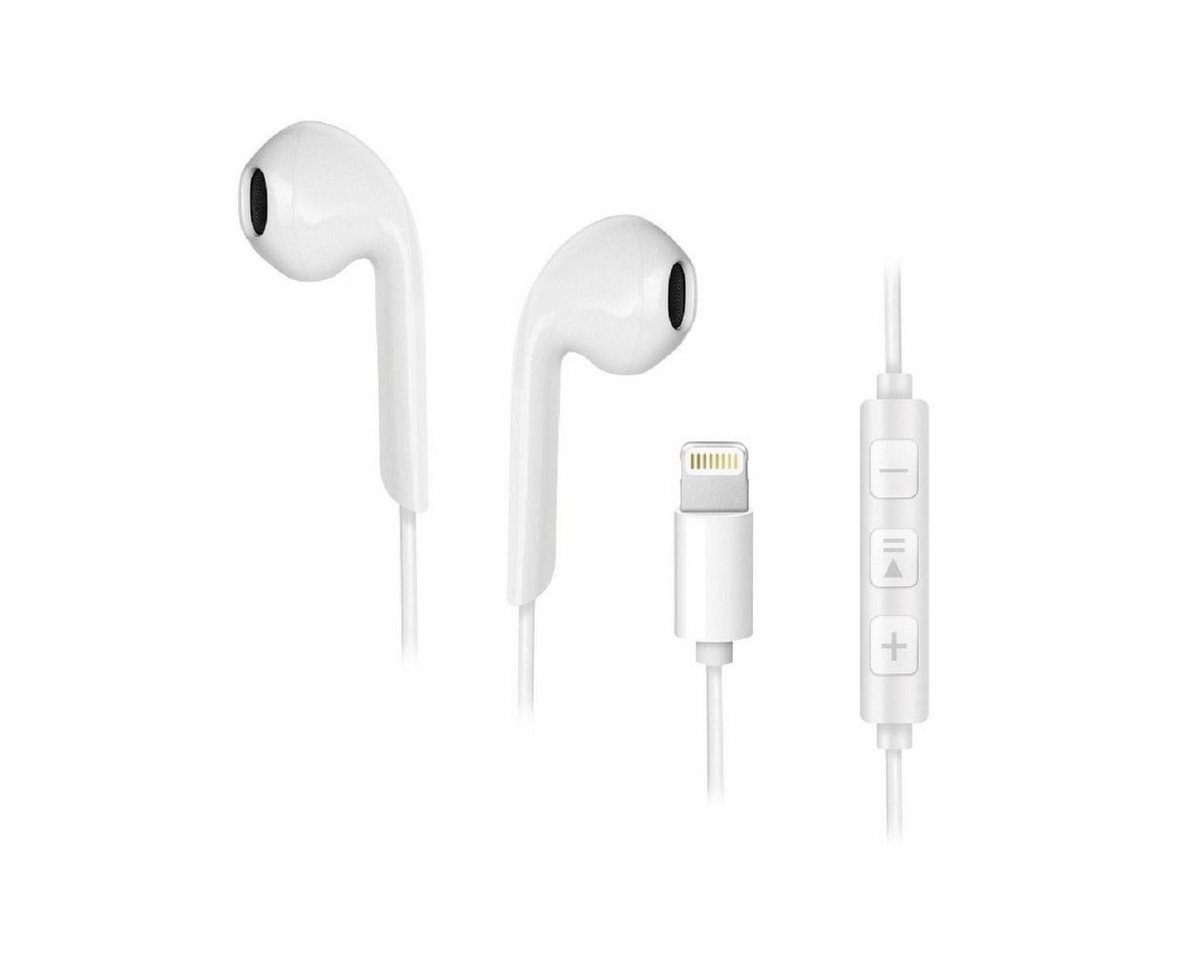 Forcell Stereo für Apple iPhone iPhone-Anschluss 8-pin Weiß In-Ear-Kopfhörer von Forcell