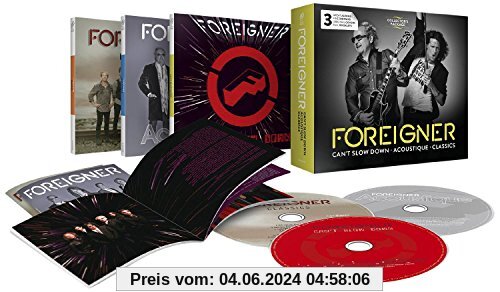 Can't Slow Down/Acoustique/Classics - Collector's Package (3CD) von Foreigner