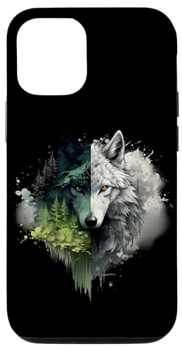 Hülle für iPhone 13 Wolf Natur Tierliebhaber Tierkunst Wildlife Kunstwerk von Forest Animal Art