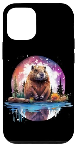 Hülle für iPhone 14 Biber Wildlife Natur Motiv Bunte Kunstwerke Tierliebhaber von Forest Animal Art