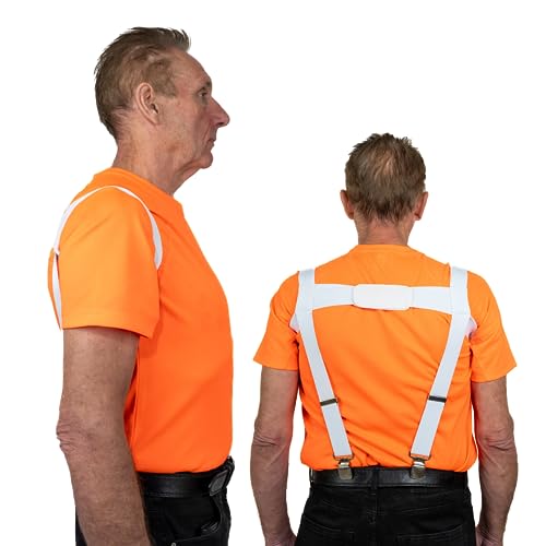 Forest Master Posture Corrector - Gradual Training for Perfect Alignment - Ideal for Gardening and Forestry Discomfort - Discreet Comfort - Dual Strap System for Personalised Relief (White) von Forest Master