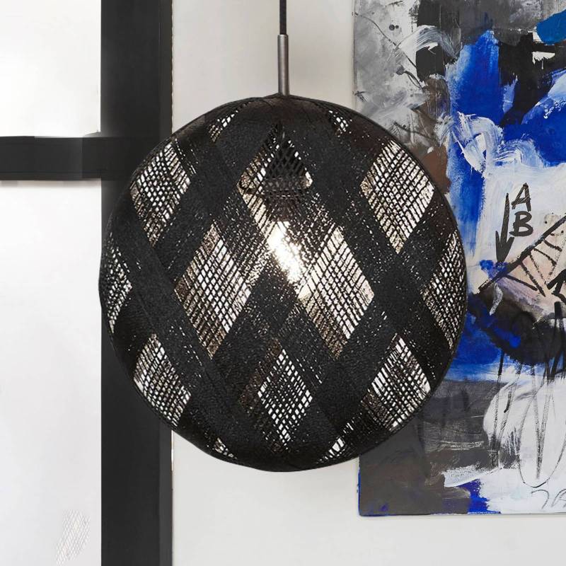 Forestier Chanpen M Hexagonal Hängelampe, schwarz von Forestier
