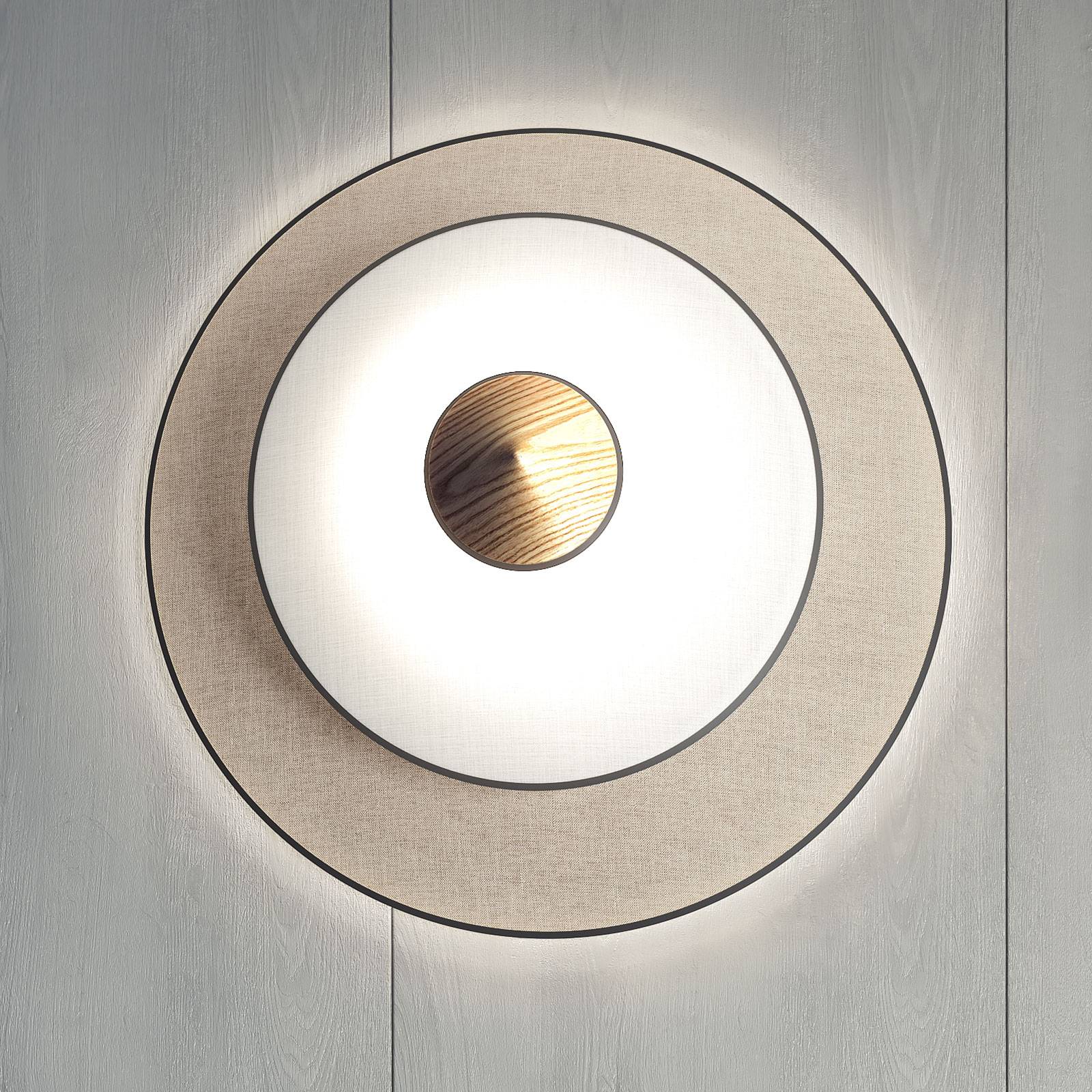 Forestier Cymbal S LED-Wandleuchte, natur Forestier Cymbal S LED-Wandleuchte, natur von Forestier