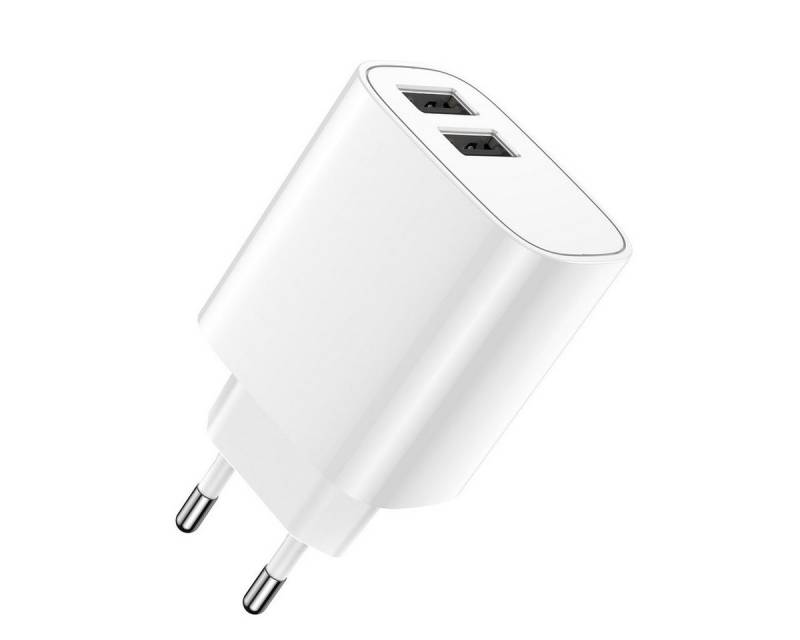 Forever 12W Wandladegerät Handy-Ladegerät 2xUSB 2,4A mit zwei USB-Anschlüssen USB-Ladegerät von Forever