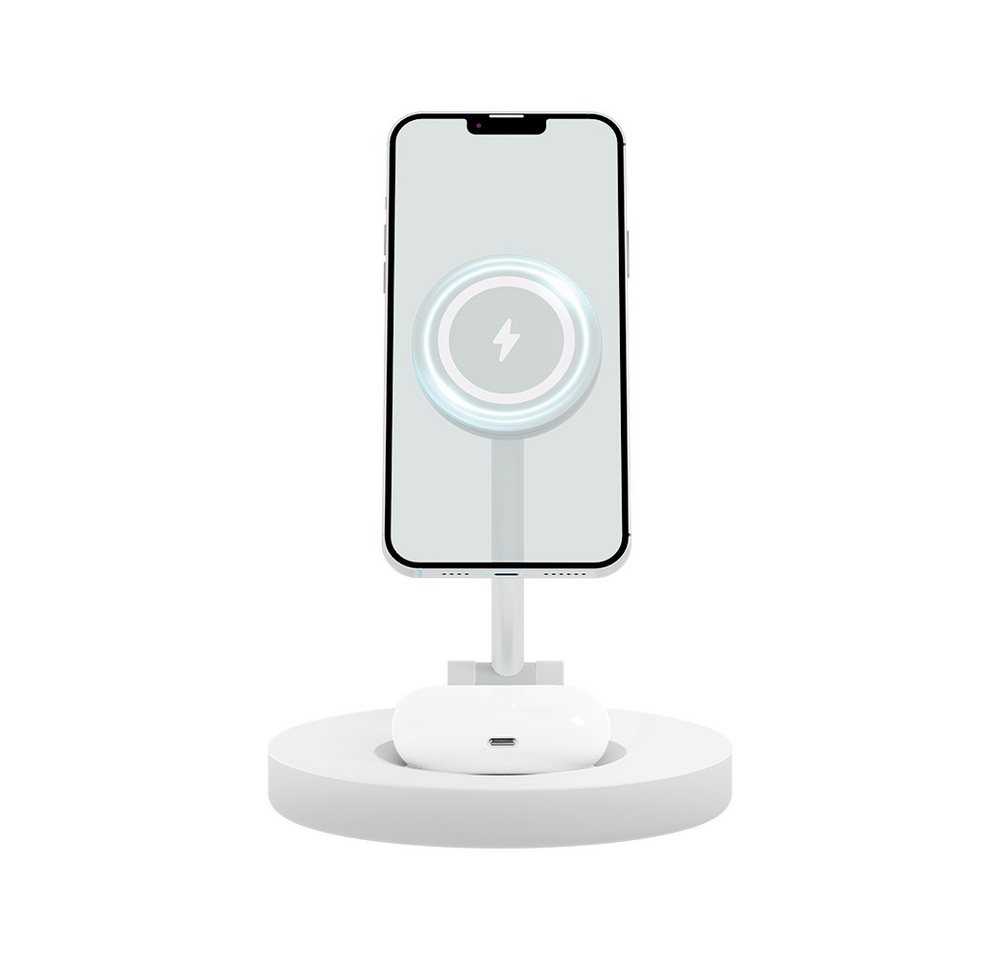 Forever CORE MagSecure 2in1 wireless charger MSF-210 15W+5W Induktions-Ladegerät (1-tlg) von Forever