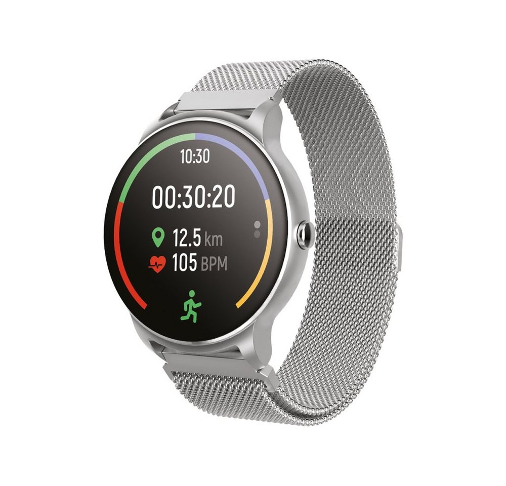 Forever Fitness-Tracker Forever Forevive 2 Wasserdicht IP67 Smart Watch Android iOS Silber von Forever