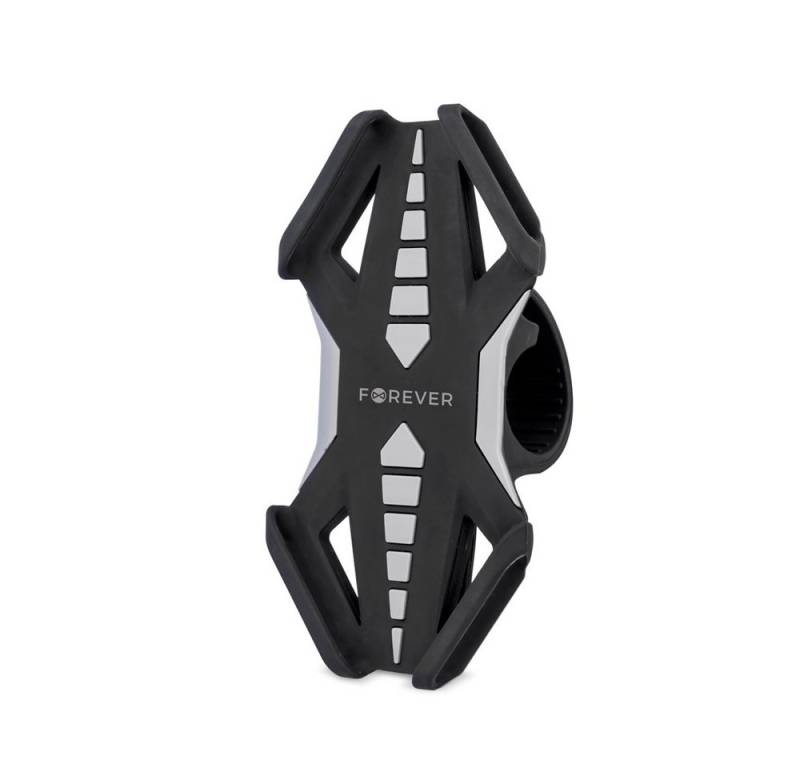 Forever Universal Fahrrad Handyhalterung für Handys bis 6" Schwarz/Grau Smartphone-Halterung von Forever