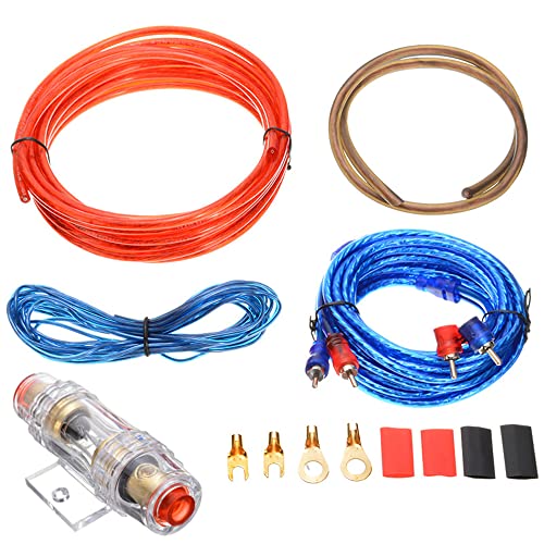 Foreverup Endstufe Kabel Set, Auto Verstärker Kabel, 10GA Auto Verstärker Kabelsatz Kfz, Car HiFi Kabel Set mit Sicherung, für Subwoofer Kabel Auto, Verstärker Auto von Foreverup